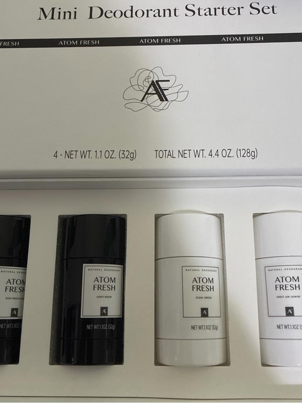 Atom Fresh luxury gift set Nordstrom and atom fresh. Long lasting safe 4 piece.